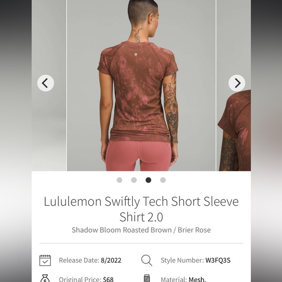 Lululemon Swiftly Tech Short Sleeve Size 4 - Picture 5 of 5